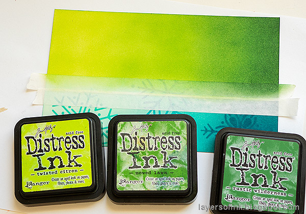 Layers of ink - March Weather Art Journal Page by Anna-Karin Evaldsson.