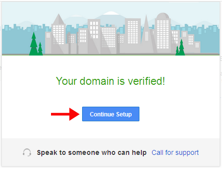 Domain is verified