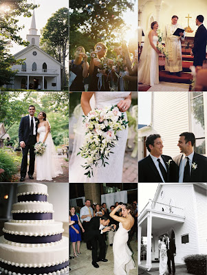 Dana and Ron's Purple and White Wedding