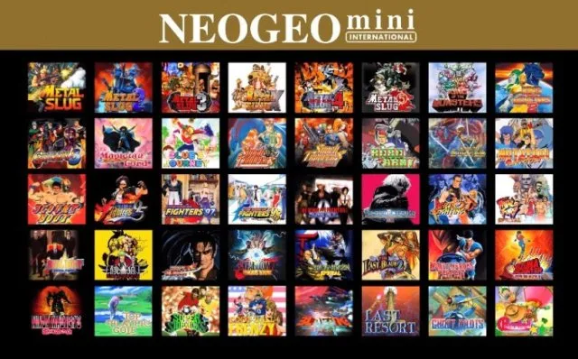 NeoGeo Mini International Gaming Lineup
