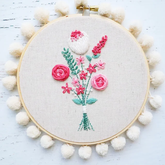 Sampler with Roses