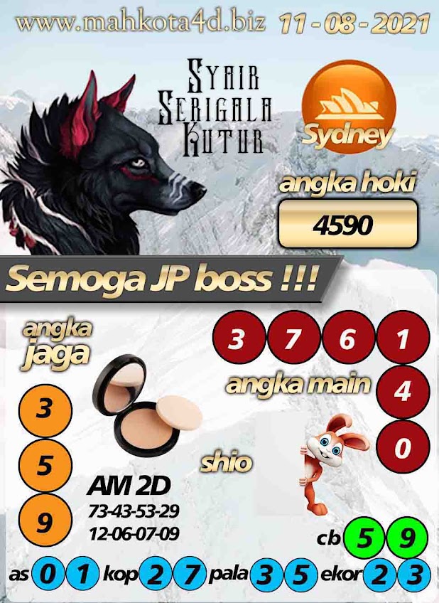 Syair Prediksi Togel Sydney - SDY Rabu, 11 - Agustus - 2021