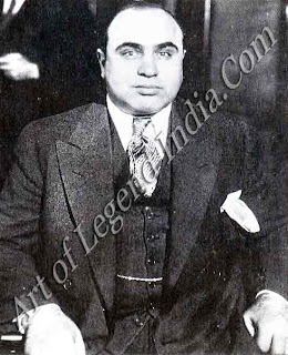 King of crime, Al Capone, the almost legendary gangster boss of Chicago, lorded over a vice empire based on the sale of during the Prohibition years. A had imported the techniques of the Sicilian Mafia to $ establish a bootleg monopoly and crush all opposition. Armour-plated cars and machine guns were soon familiar sights on Chicago streets of the late Twenties. The high point of/us vicious career was the St Valentine's Day Massacre of 1929, in which the entire Bugs Moran gang were mown down by machinegun. 