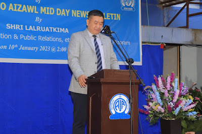 Information & Public Relations Minister Lalruatkima on Tuesday launched Midday News Bulletin at AIR, Aizawl. The news bulletin will be aired every afternoon at 2:30 pm.