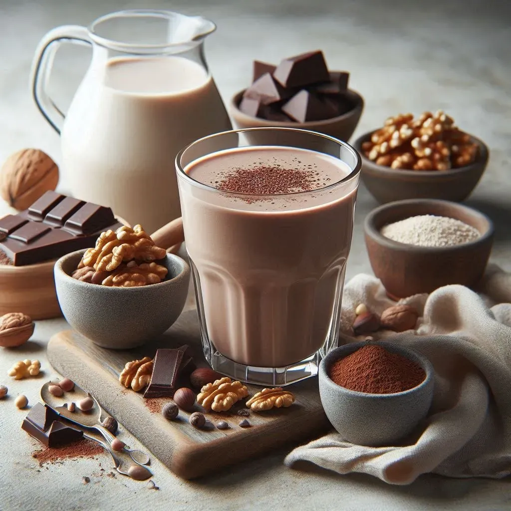 Batido de cacao y nuez
