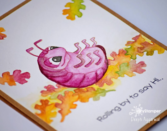 No - line coloring on pill bug card