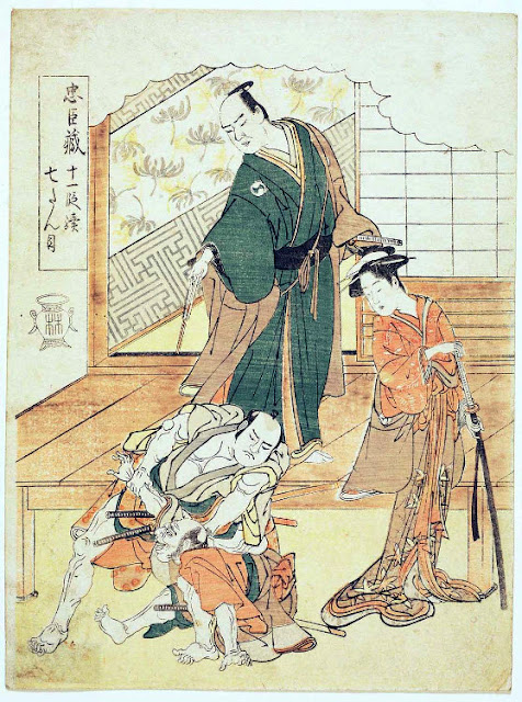 Ukiyo-e. Yakusha-e. Shunkō. Chûshingura.