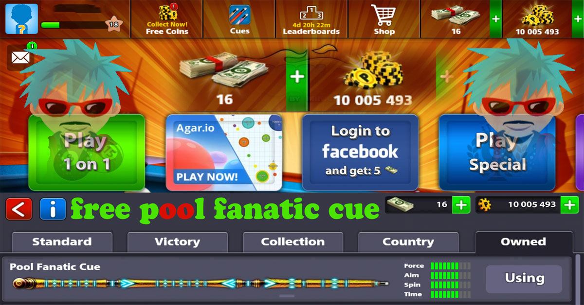 Free Pool Fanatic Cue 8 Ball Pool Pro 8 Ball Pool