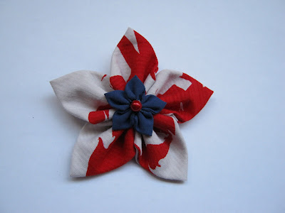 Handmade Kanzashi Flower Brooch