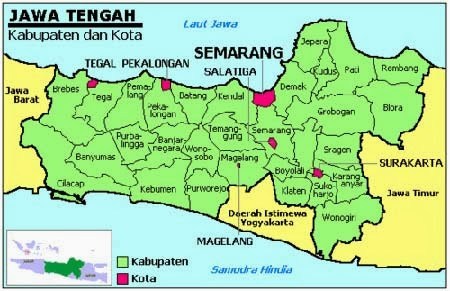 Daftar Nama Kabupaten Dan Kota Di Provinsi Jawa Tengah