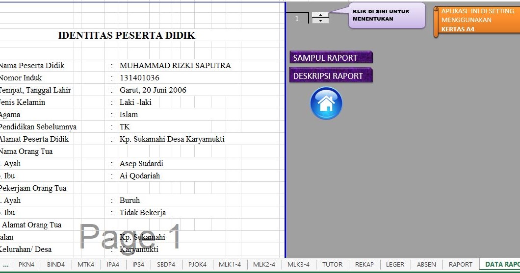 Download Gratis Aplikasi Raport Kurikulum 2013 SD Kelas VI ...