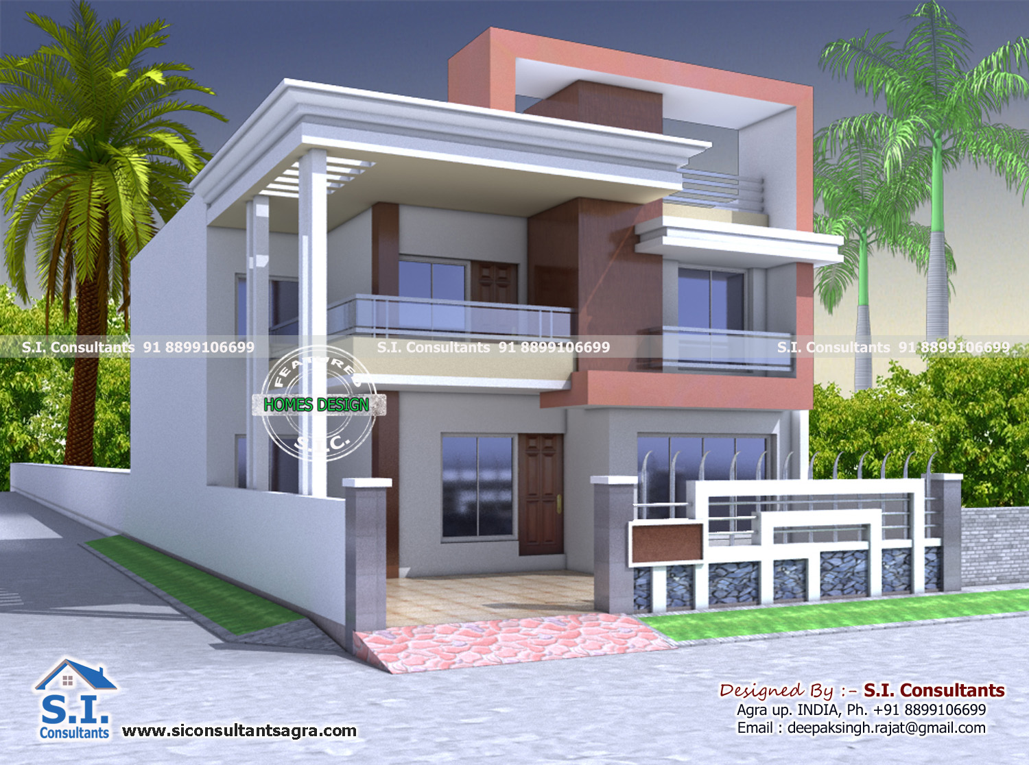 S I Consultants 35x47 Indian Home Design