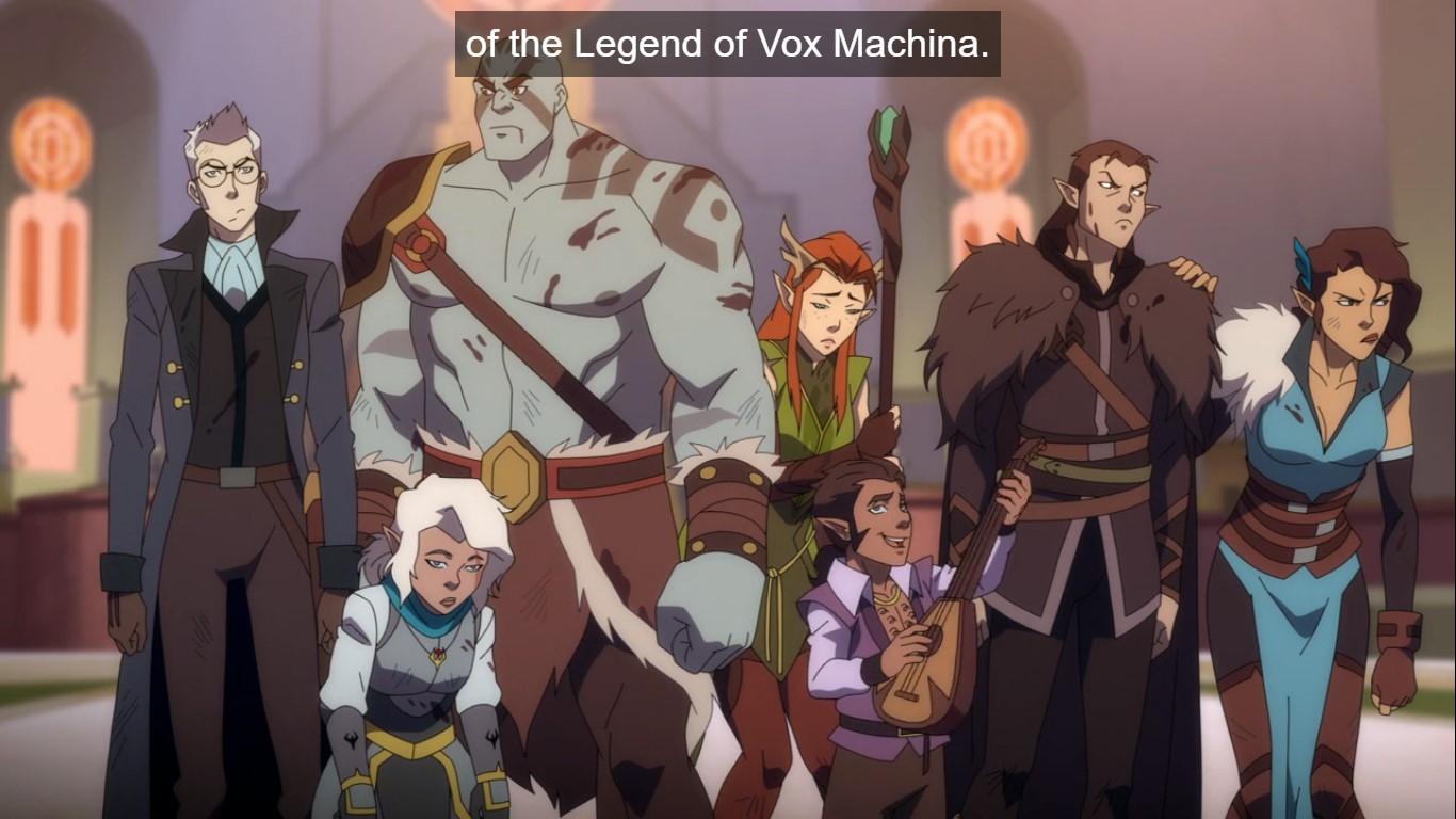 All the main Vox Machina characters