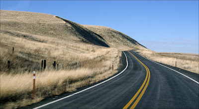 Scarped hills near Palouse Falls State Park.