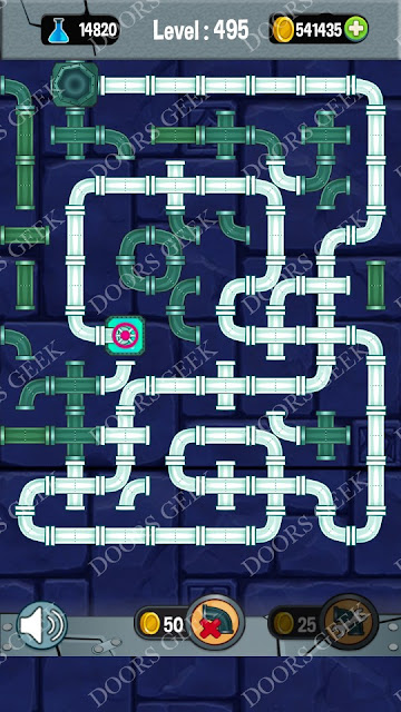  Plumber 3: Plumber Pipes Connect Level 495 Solution, Cheats, Walkthrough for android, iphone, ipad and ipod