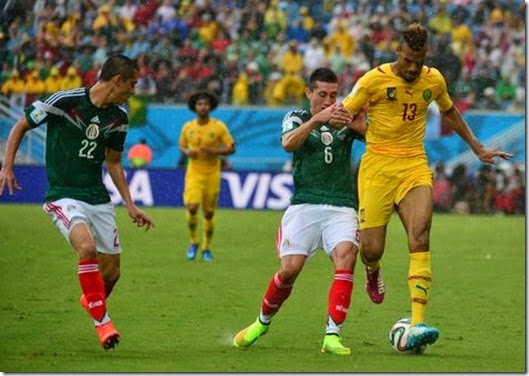 México gana a Camerún 1 - 0 en el segundo partido del Mundial (+Video) #Brasil2014