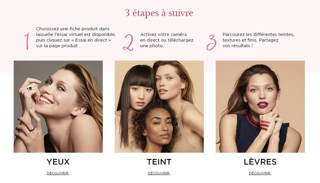 avis et test concept retail virtual store clarins