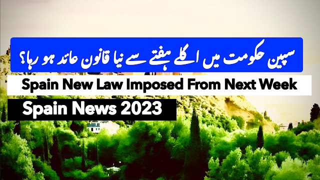 Spain New Law Imposed From Next Week | Spain News 2023 