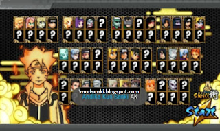 Naruto Senki MOD AK Full Character Unlimited Coin Money APK Android Game Terbaru di modsenki.blogspot.com