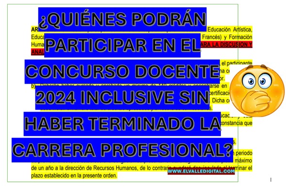 ¿QUIÉNES PODRÁN PARTICIPAR EN EL CONCURSO DOCENTE 2024 INCLUSIVE SIN HABER TERMINADO LA CARRERA PROFESIONAL?