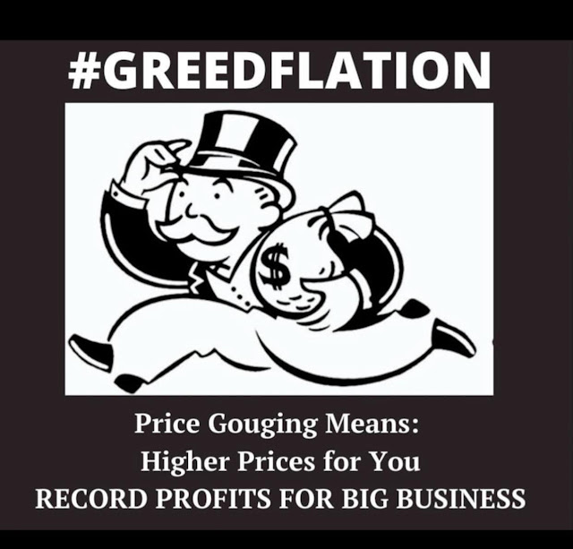 Greedflation - Intentional raising of prices to grab more profits - meme - gvan42