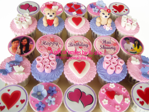 Birthday Cupcake Edible Image Ai-sha Puchong Jaya