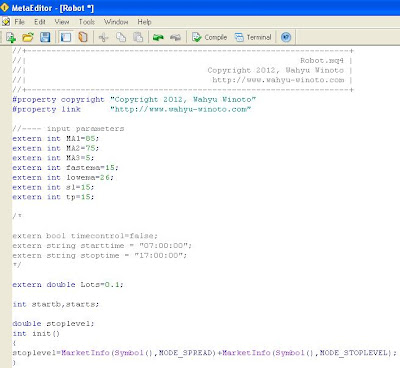 Cara Membuat Robot Forex / EA