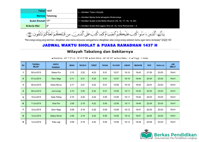 Download Aplikasi Jadwal Ramadhan Berbasis Sistem Pakar