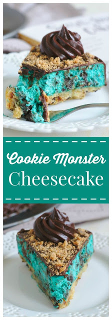 Cookie Monster Cheesecake