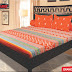 HARGA SPREI MY LOVE ORANGE AZTEC 180 MURAH