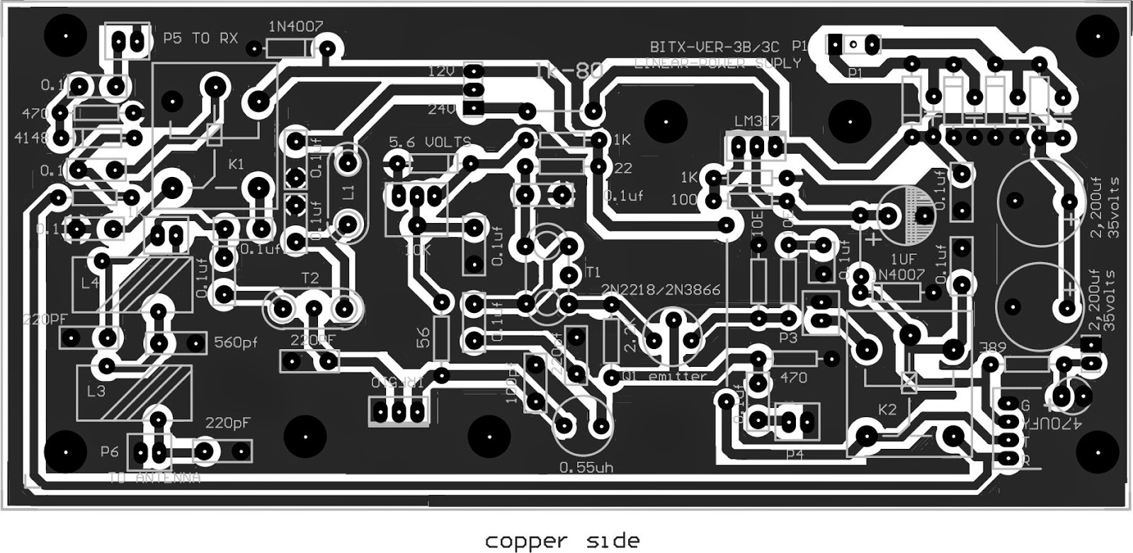 New PCB Bitx3B 3C Exciter And PA