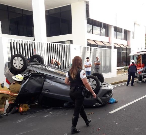 En Guadalupe: Un herido en accidente de tránsito de esta mañana 