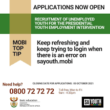 SA youth Mobi Password Reset | forgot password