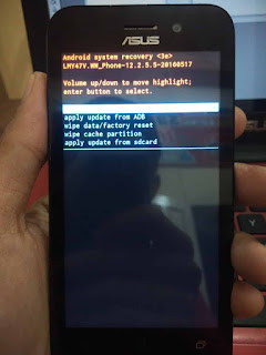 Cara Hard Reset Asus Zenfone Go X014D