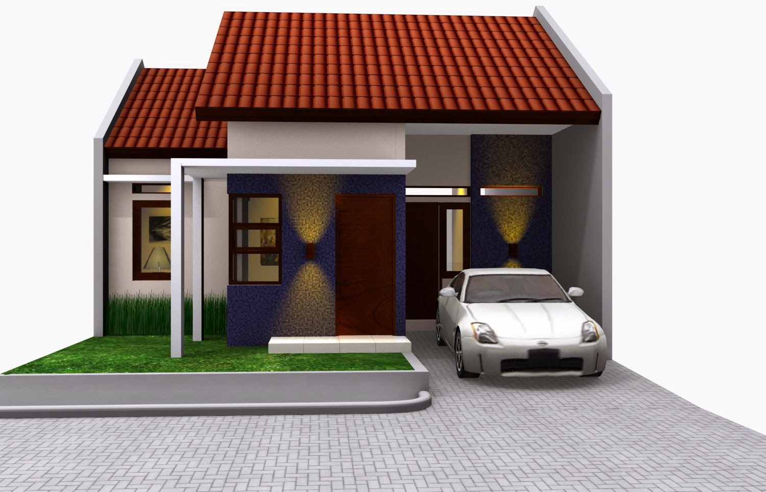  Denah  Rumah  Sederhana Ukuran  7x10 Top Rumah 