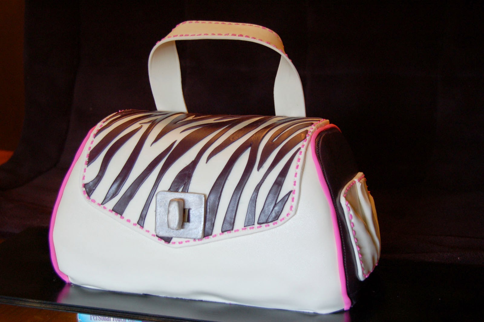 an interesting zebra cake decorating handbags shape