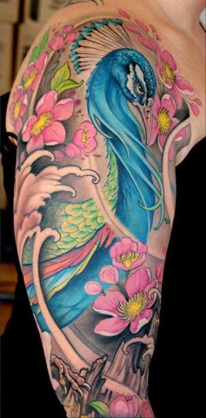 peacock tattoo designs