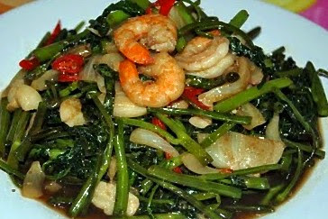 RESEP TUMIS KANGKUNG UDANG KECIL PEDAS