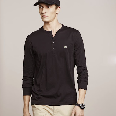 lacoste shirts black