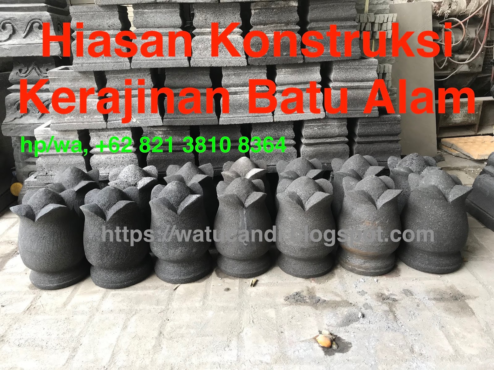 PENGRAJIN BATU PILLAR PAGAR DINDING TEMBOK BATUAN ALAM 