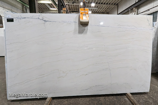 White Lux Quartzite Slab