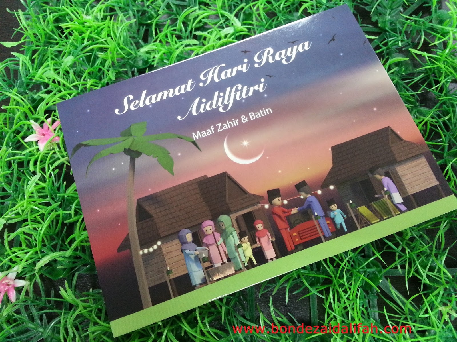 GIVEAWAY POSKAD ANIMASI AIDILFITRI BY BONDE ZAIDALIFAH 