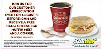 Free Breakfast at Subway