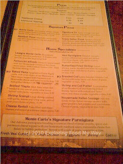 Monte Carlo's Menu Page 3