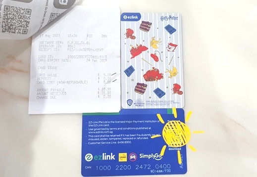 ezlink card singapore