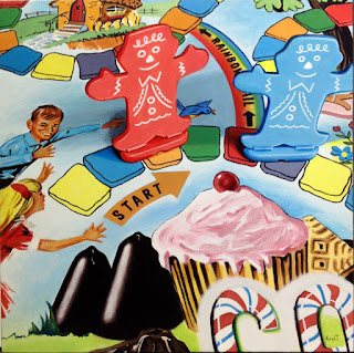 candyland board game painting