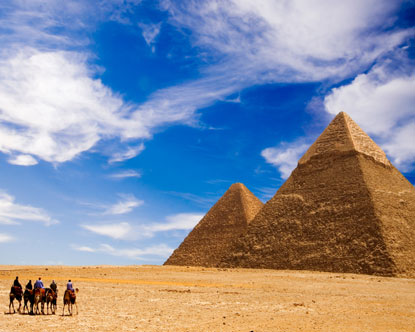 The great Pyramid of Giza is