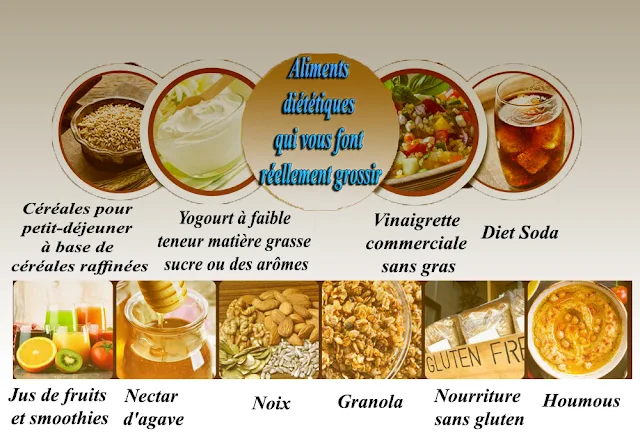 10 Aliments diététiques qui vous font réellement grossir