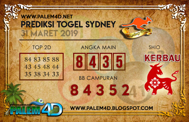 Prediksi Sydney 31 Maret 2019