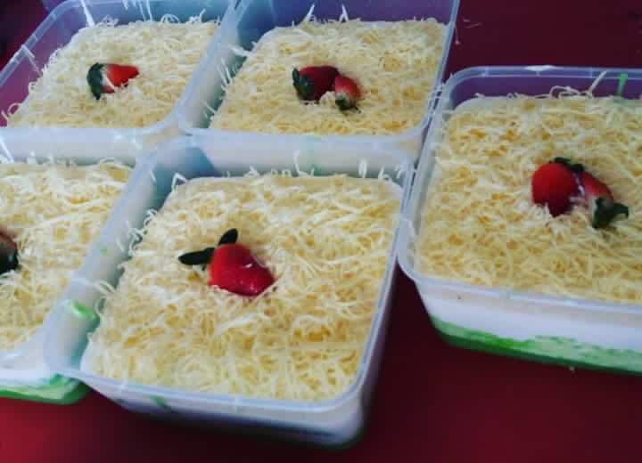 Resepi Kek Pandan Kukus Cheese leleh Sukatan Cawan - Blog 